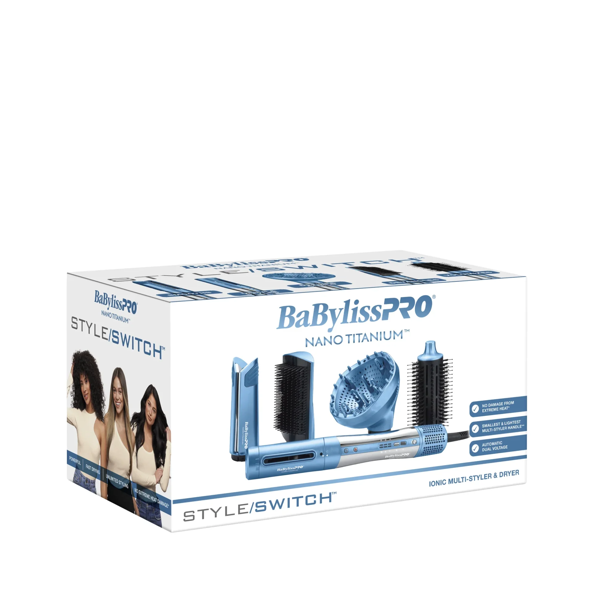 Secador y moldeador iónico multiusos StyleSwitch™ Nano Titanium™ de BaBylissPRO® - Imagen 3
