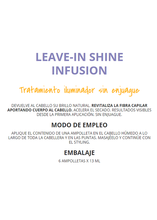 Ye Star Leave In Shine Infusion - Imagen 4